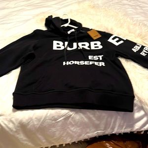 Women’s Burberry Houseferry Printed Oversized Hoddie